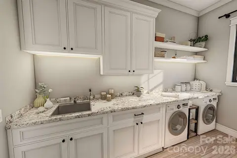Laundry rendering of Proposed Home