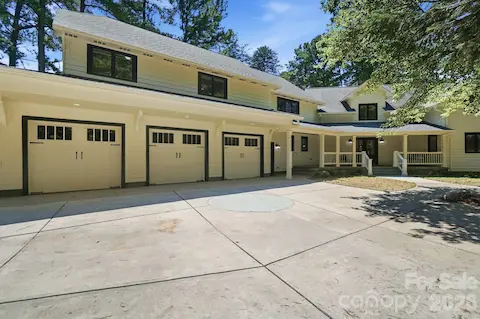 Spacious attached three car garage