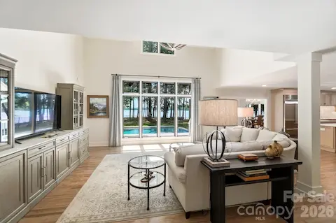 Waterfront views as soon as you enter the home