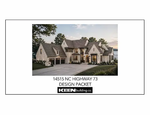 Keen Building Company design packet — concept imagery for the proposed to-be-built residence; final design may vary