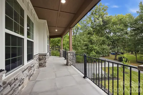 Expansive covered porch.