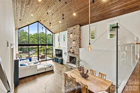 Resort style great room with plenty of natural light!