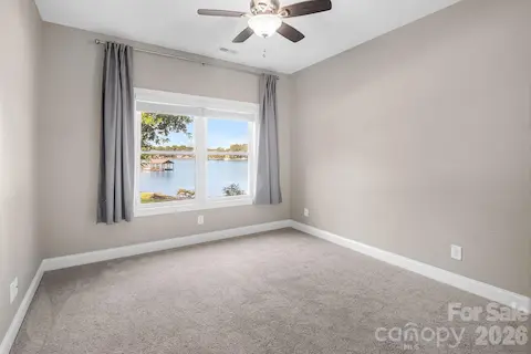 Bedroom 2 on the main overlooking Lake Norman.