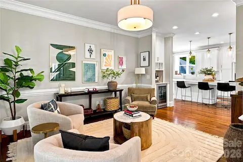 Sitting room can be used as a dining room if desired