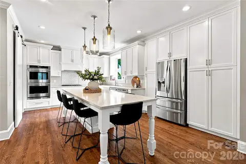 Bright white kitchen