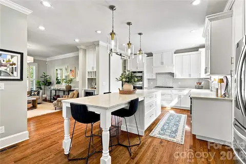 Majestic 10' island with bar seating