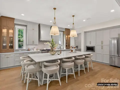 Oversized Luxury Kitchen Island that seats 6