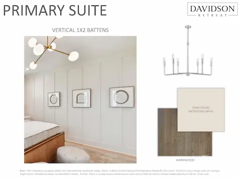 Primary Suite Selections