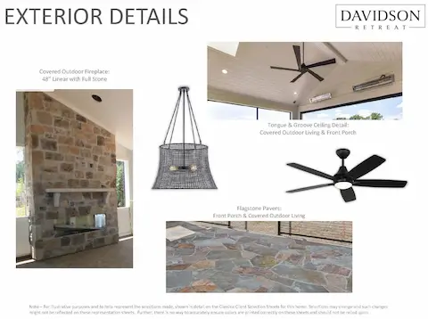 Exterior Selections for Covered Outdoor Terrace