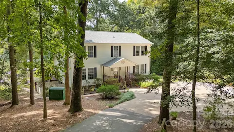 Waterfront retreat located down a private drive