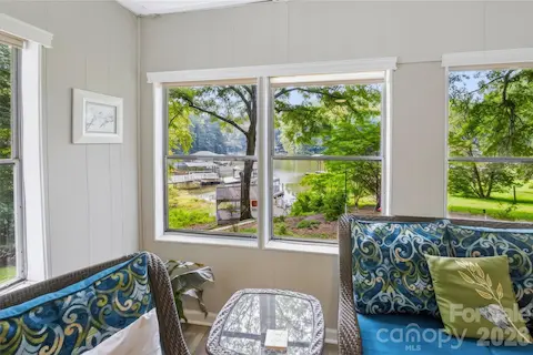 Spacious waterview sunroom