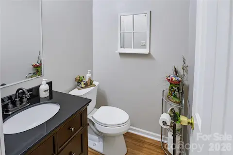 1/2 bath on main level