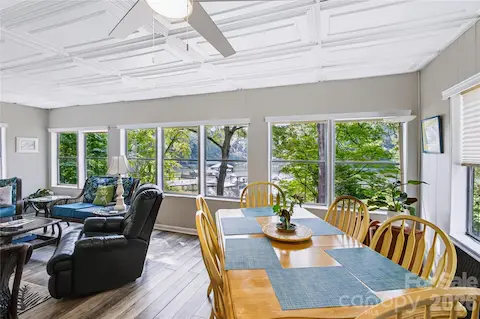 Spacious waterview sunroom