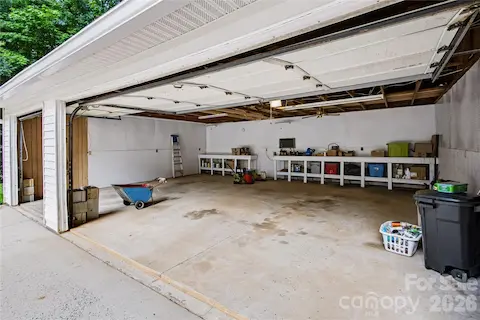 Three car detached garage with new roof in 2026
