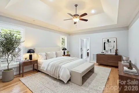 Primary Suite Virtually Staged