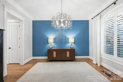 Dining Room with Accent Wall