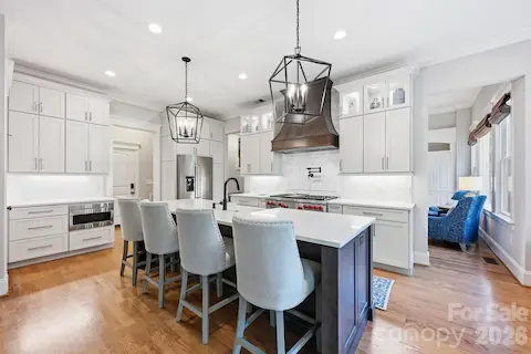 Kitchen Island with Breakfast Bar