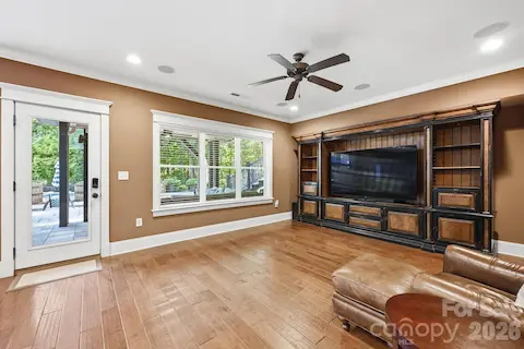Media Room with Built-Ins