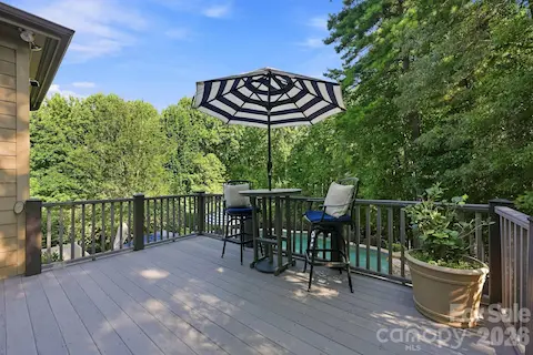 Main-Level Deck Overlooks the Pool