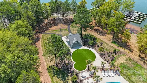 Lakeside terrace on the way to your deeded boat slip