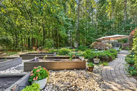 Irrigated landscaping