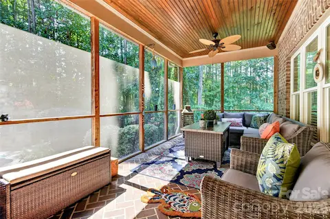 Screened in back porch