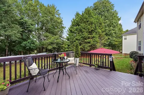 Wood Deck on private lot