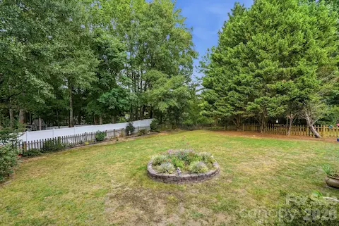 Fenced yard