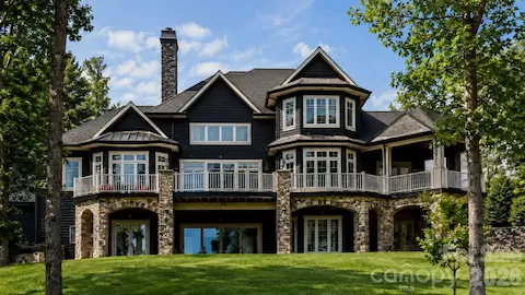 Stunning back design with tons of windows to soak in the Lake Norman Views