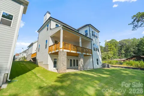Two covered outdoor areas provide options for lakeside enjoyment