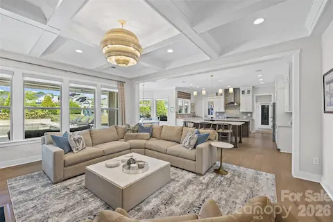 Living room with view to the kitchen