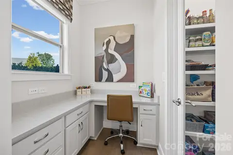 Built in desk