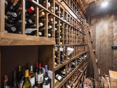 Climate-controlled wine room