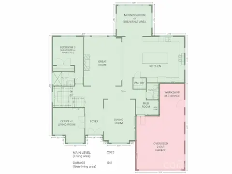 Main Level Floor Plan