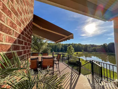 View from the lower covered deck