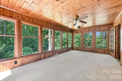 Cedar Sunroom Overlooking Back Garden