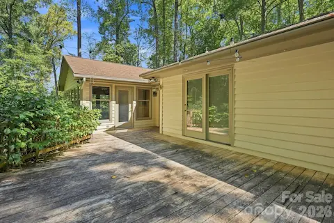 Back Deck Overlooking Mature Hardwoods