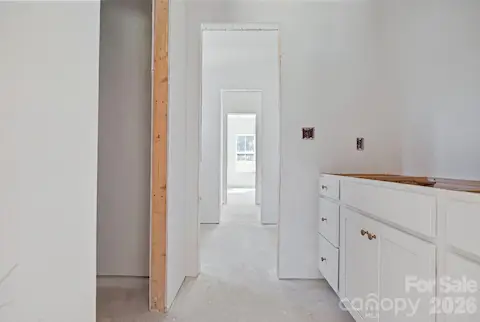 Vanity and closet area for Jack-and-Jill bath!