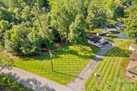 Aerial view of the home