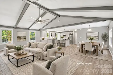 virtually staged main house