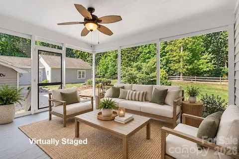 virtually staged main house