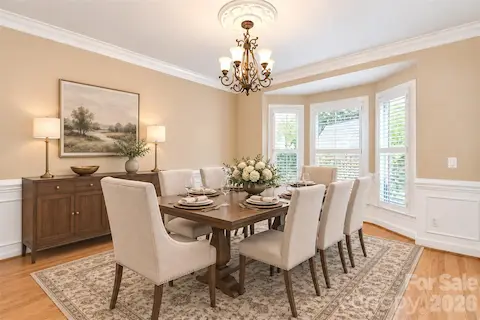 Virtually Staged Dining Room