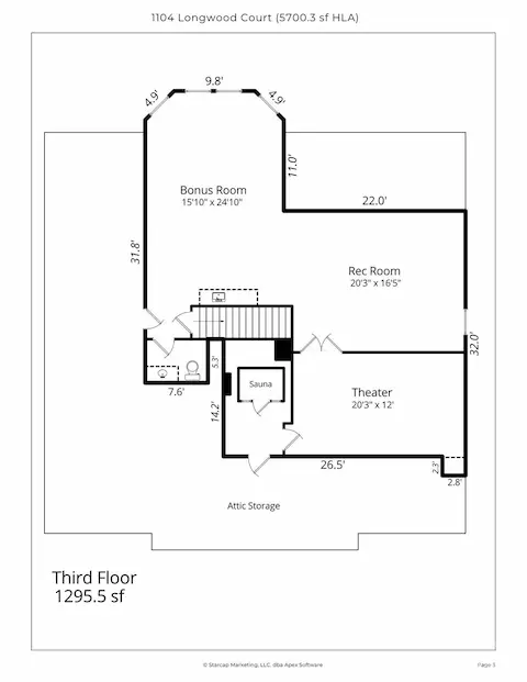 3rd Floor floorplan