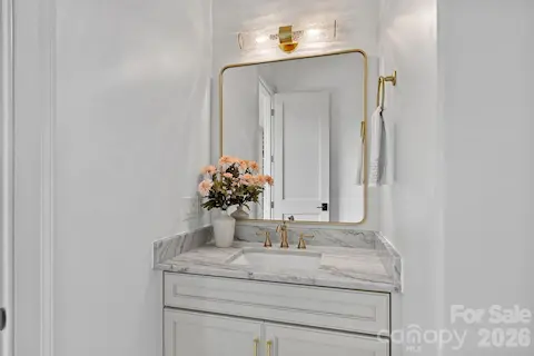 half bathroom downstairs