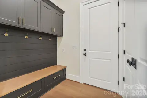 Thoughtful millwork, tons of storage.