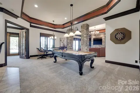 Large lower level living area