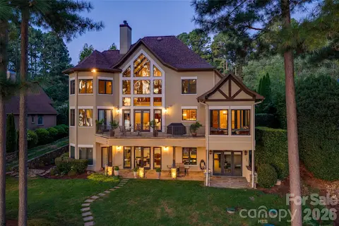 Rear of the home