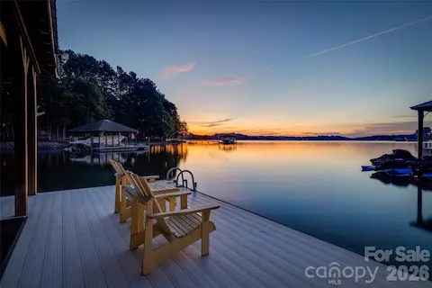 Sunrise view from the water